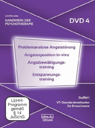 Problemanalyse Angststörung · Angstexposition in-vivo · Angstbewältigungstraining · Entspannungstraining, 1 DVD