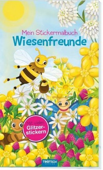 Mein Stickermalbuch Wiesenfreunde