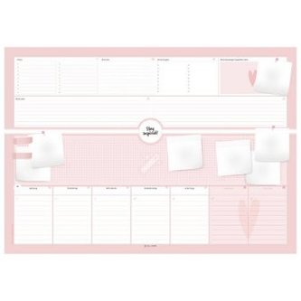 Schreibtischunterlage, Abrissplaner mit Wochenplaner 2018