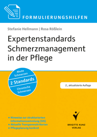 Expertenstandards Schmerzmanagement in der Pflege Expertenstandards Schmerzmanagement in der Pflege