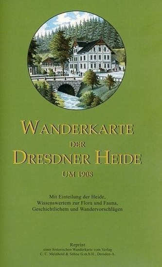 Wanderkarte der Dresdner Heide um 1908