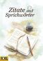 Zitate und Sprichwörter in Großschrift