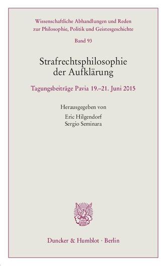 Strafrechtsphilosophie der Aufklärung