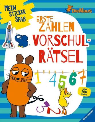 Mein Sticker Spaß Die Maus: Erste Zahlen Vorschulrätsel