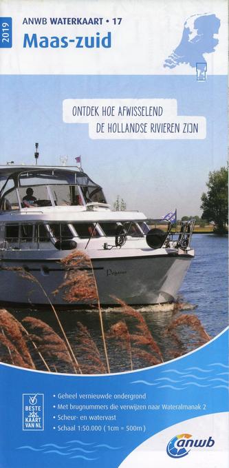 Waterkaart 17 Maas-Zuid 1:50 000