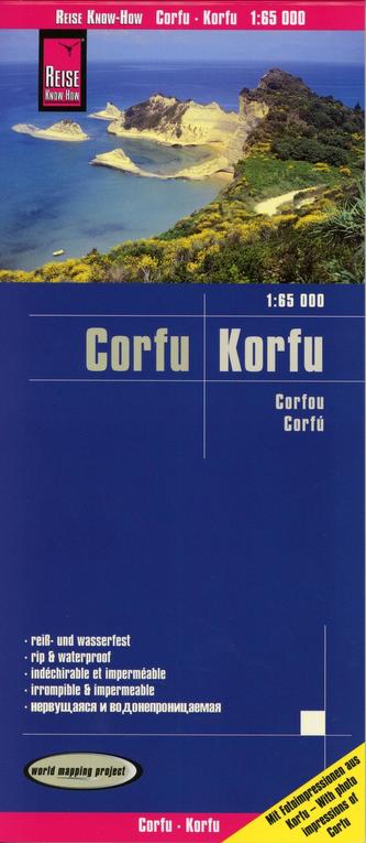 Reise Know-How Landkarte Korfu / Corfu 1:65.000