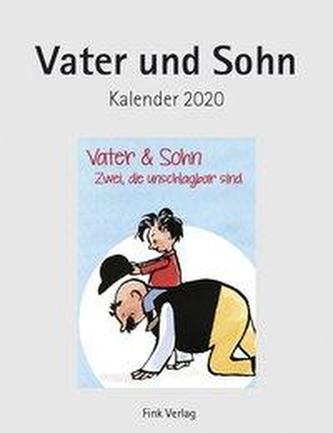 Vater und Sohn 2020. Kunst-Einsteckkalender