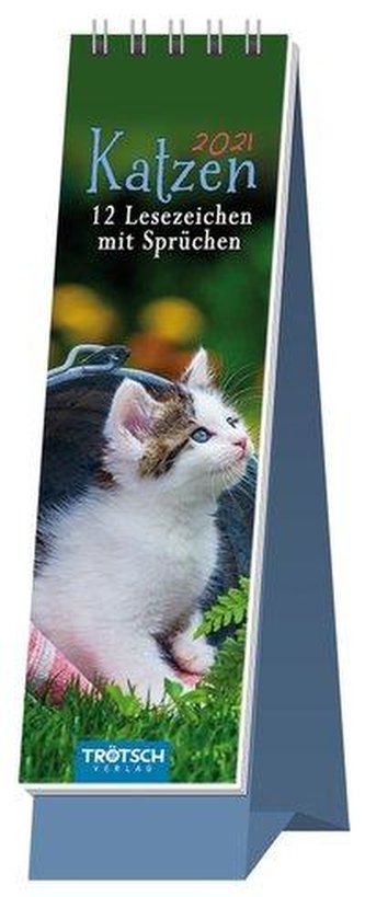 Lesezeichenkalender Katzen 2021