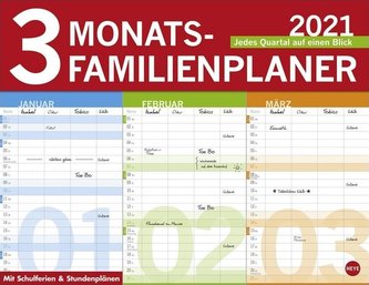 3-Monats Familienplaner 2021