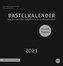 Bastelkalender 2021 schwarz, mittel