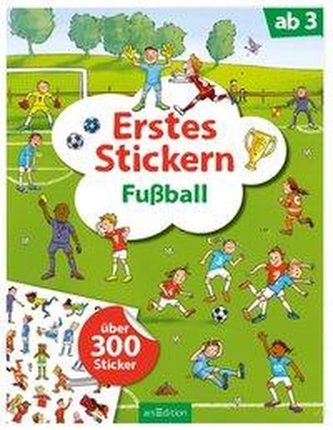 Erstes Stickern Fußball