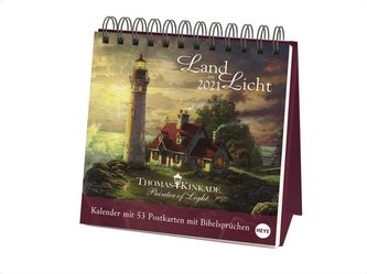Kinkade Aufstell-Postkartenkalender - Kalender 2021