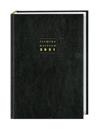 Terminer A6 2021. Leder schwarz