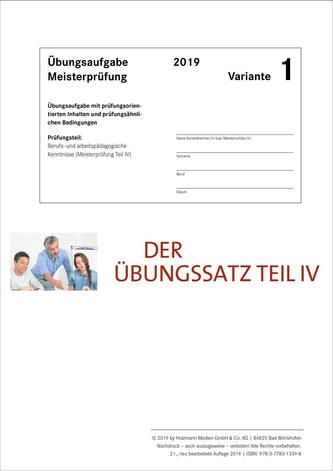 Der Übungssatz für Teil IV - Variante 1