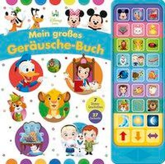 Disney Baby - Mein großes Geräusche-Buch - 27-Button-Soundbuch mit 24 Seiten für Kinder ab 3 Jahren