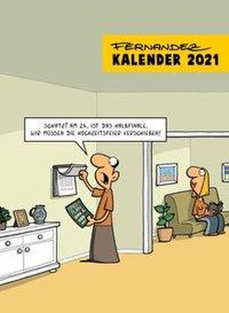 Fernandez Cartoon-Wandkalender 2021: Monatskalender