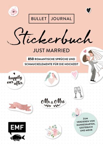 Bullet Journal - Stickerbuch Just married