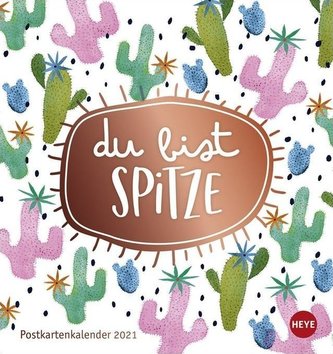 Kupfer Konfetti Postkartenkalender Kalender 2021
