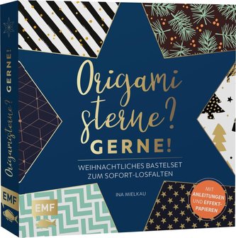 Origamisterne? Gerne! - Weihnachtliches Bastelset zum Sofort-Losfalten