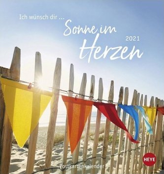 Ich wünsch dir... Sonne im Herzen - Postkartenkalender 2021