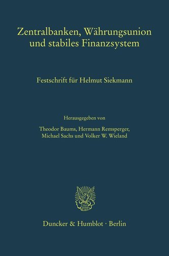 Zentralbanken, Währungsunion und stabiles Finanzsystem.