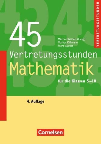 Vertretungsstunden 5.-10. Schuljahr. 45 Vertretungsstunden Mathematik
