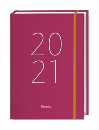 Tages-Kalenderbuch A6, pink Kalender 2021
