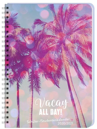 Palmen Schüler-/Studentenkalender A5 Kalender 2021
