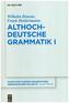 Althochdeutsche Grammatik I