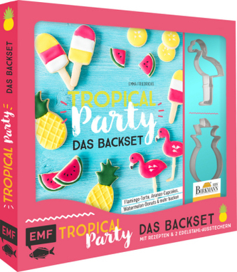 Tropical Party - das Backset mit Rezepten und Ananas- und Flamingo-Ausstecher aus Edelstahl Tropical Party - das Backset mit Rezepten und Ananas- und Flamingo-Ausstecher aus Edelstahl