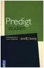 Predigtstudien 2018/2019. Halbbd.1