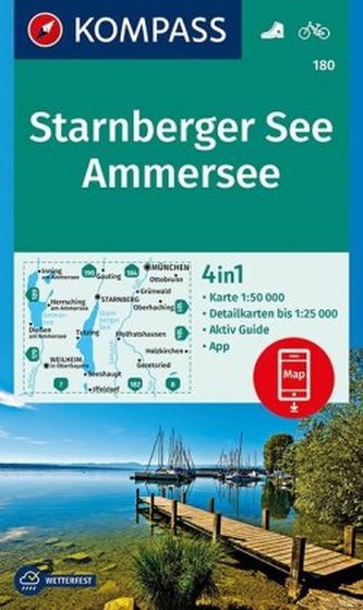 Kompass Karte Starnberger See, Ammersee