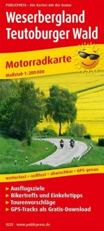 PublicPress Motorradkarte Weserbergland, Teutoburger Wald
