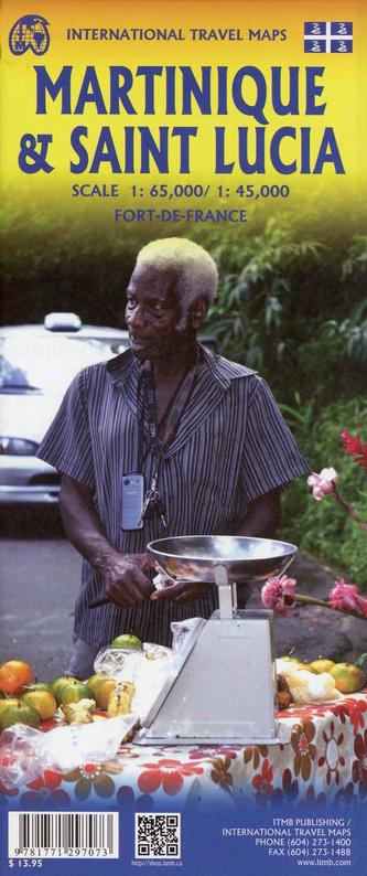 International Travel Map ITM Touristische Karte Saint Lucia