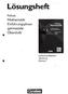 Fokus Mathematik - Gymnasiale Oberstufe - Ausgabe N / Einführungsphase - Lösungen zum Schülerbuch
