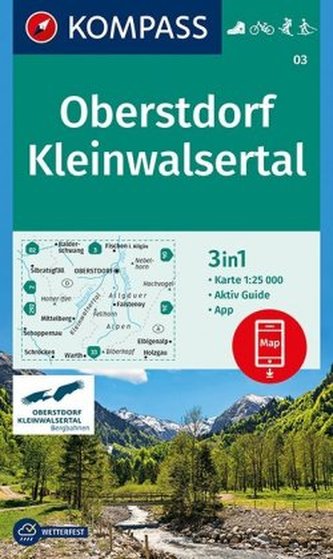 Kompass Karte Oberstdorf, Kleinwalsertal