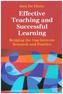 Effective Teaching and Successful Learning