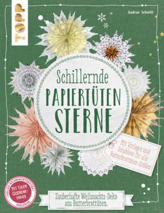 Schillernde Papiertüten-Sterne