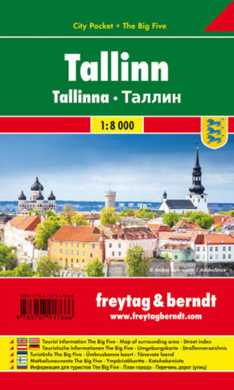 Tallinn, Stadtplan 1:10.000, City Pocket + The Big Five Tallinn, Stadtplan 1:10.000, City Pocket + The Big Five