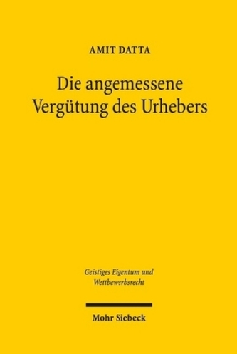 Die angemessene Vergütung des Urhebers