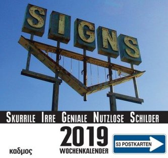 SIGNS, Postkartenkalender 2019