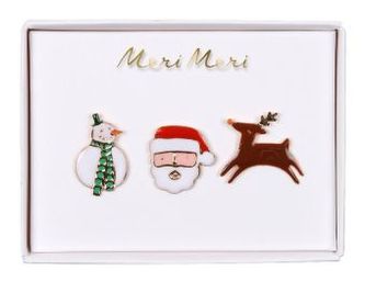 Emaille-Anstecker Mit Weihnachtscharakter