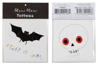 Totenkopf- Und Fledermaustattoos