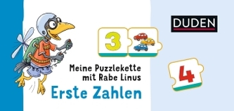 Meine Puzzlekette mit Rabe Linus - Erste Zahlen (Kinderspiel)