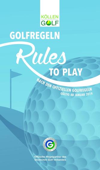 Golfregeln - Rules to play