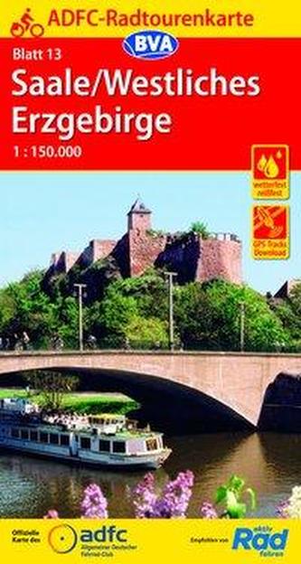 ADFC-Radtourenkarte 13 Saale /Westliches Erzgebirge 1:150.000