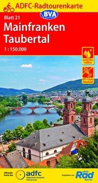 ADFC-Radtourenkarte 21 Mainfranken Taubertal 1:150.000