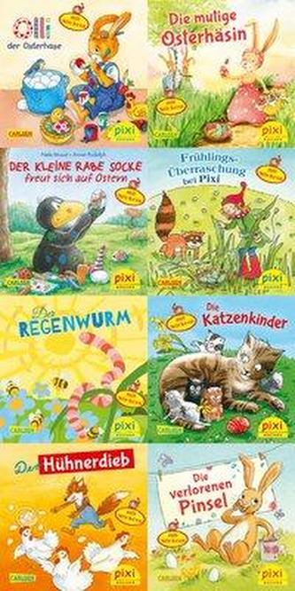 Pixi-Bundle 8er Serie 217: Ostern und Frühling mit Pixi - mit Stickern