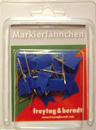 Pin Fähnchen blau