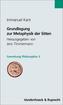 Grundlegung zur Metaphysik der Sitten